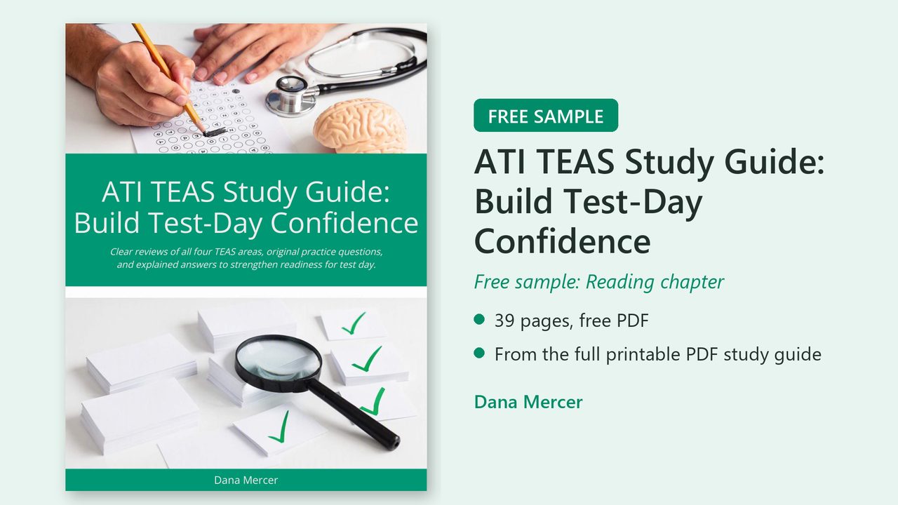 Free Reading chapter sample of ATI TEAS Study Guide: Build Test-Day Confidence